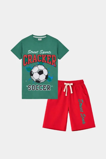 Boys' Soccer Street Sports Summer Set – Cracker Style for Cool Days