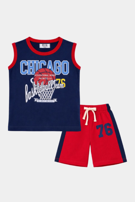 Chicago Basketball Sleeveless T-Shirt & Shorts Set