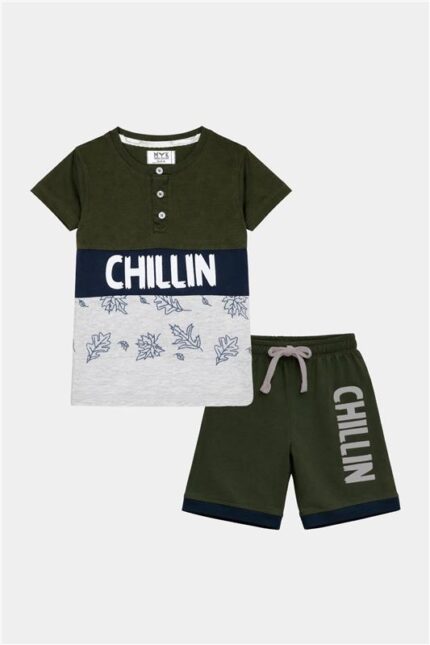 Boys Summer CHILLIN Printed T-Shirt & Shorts Set