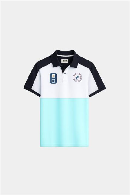 Polo Sky Blue , White & Black Stripped T-Shirt Kids Wear imported