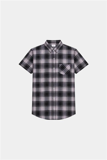 Boys’ Black & White Checkered Casual Shirt