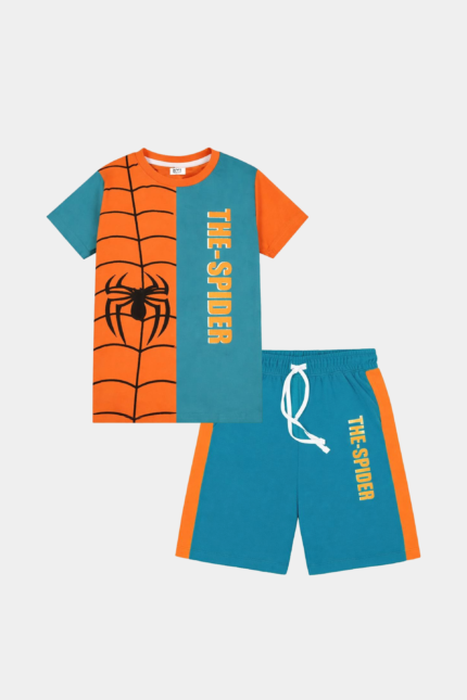 Boys’ “THE SPIDER” Polo Stuff Web Graphic Summer Set