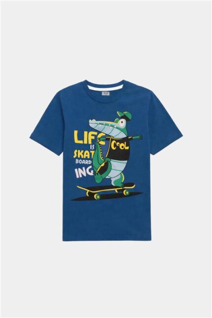 Cool Croc Skateboarding T-Shirt for Boys – Ocean Blue