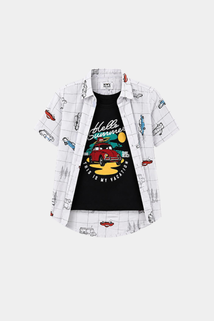 Hello Summer Vacation Boys Outfit