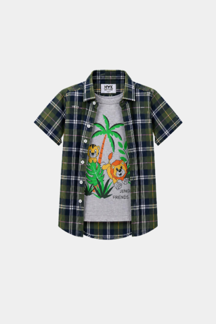 Jungle Friends Boys' Summer Outfit